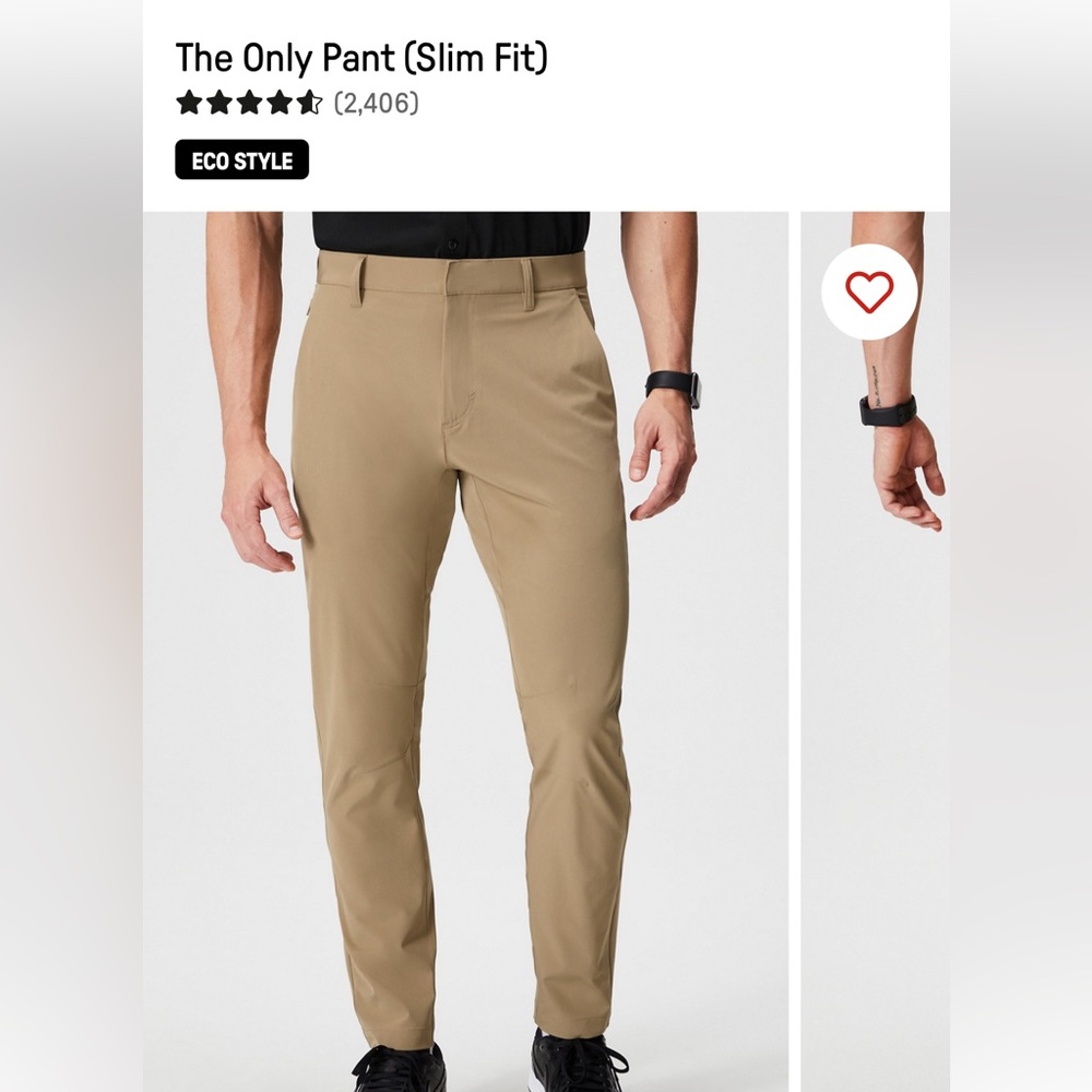 Fabletics - The Only Pant ( Slim Fit) - 30x32